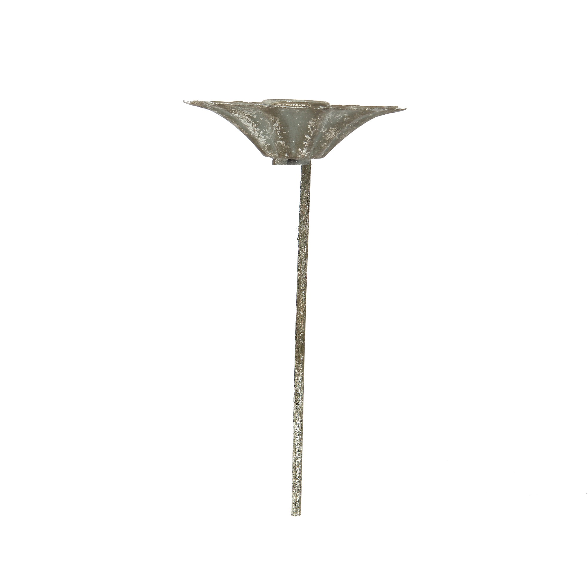 Kerzenstecker 'Anastasia', antik silber, Ø 10 cm, H 18 cm günstig bestellen