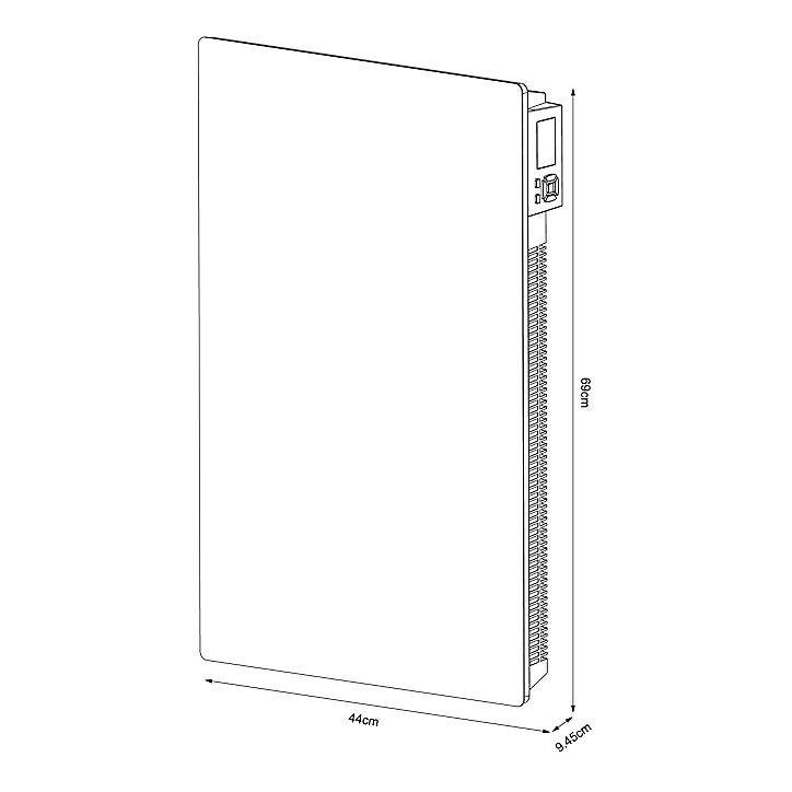 Panneau rayonnant Blyss Saris blanc 1500W vertical