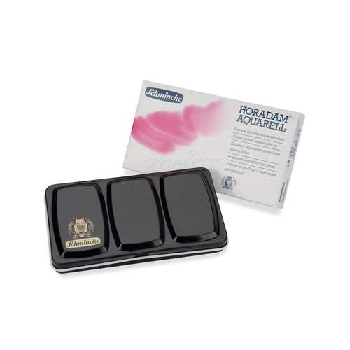 SCHMINCKE HORADAM® Feinste Künstler Aquarellfarben, Metallkasten mit halben Näpfchen