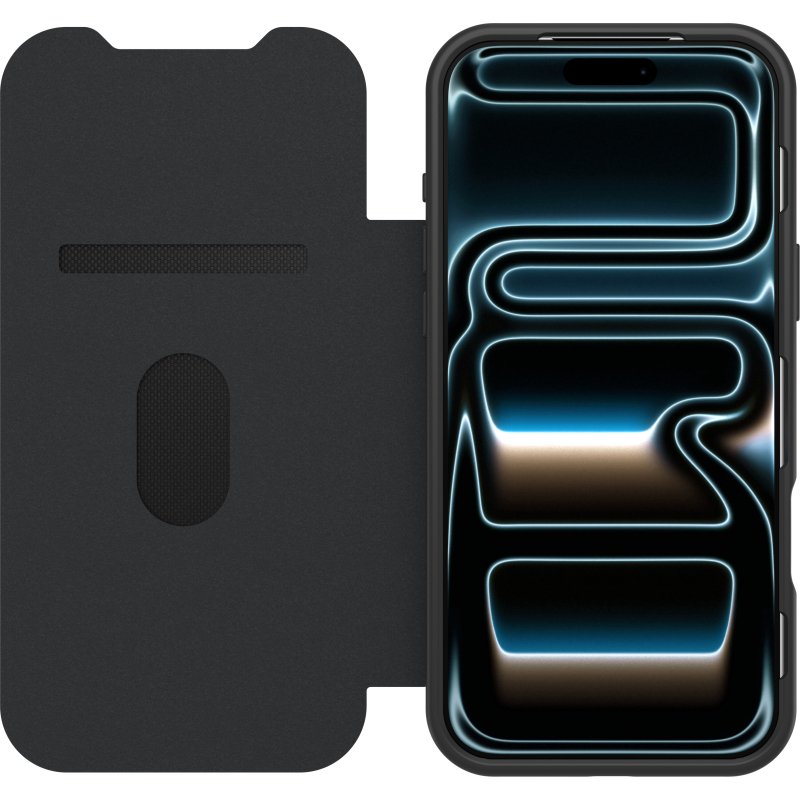 OtterBox React Folio MagSafe Series pour Apple iPhone 17 Pro Max, noir Crystal, transparente/noir