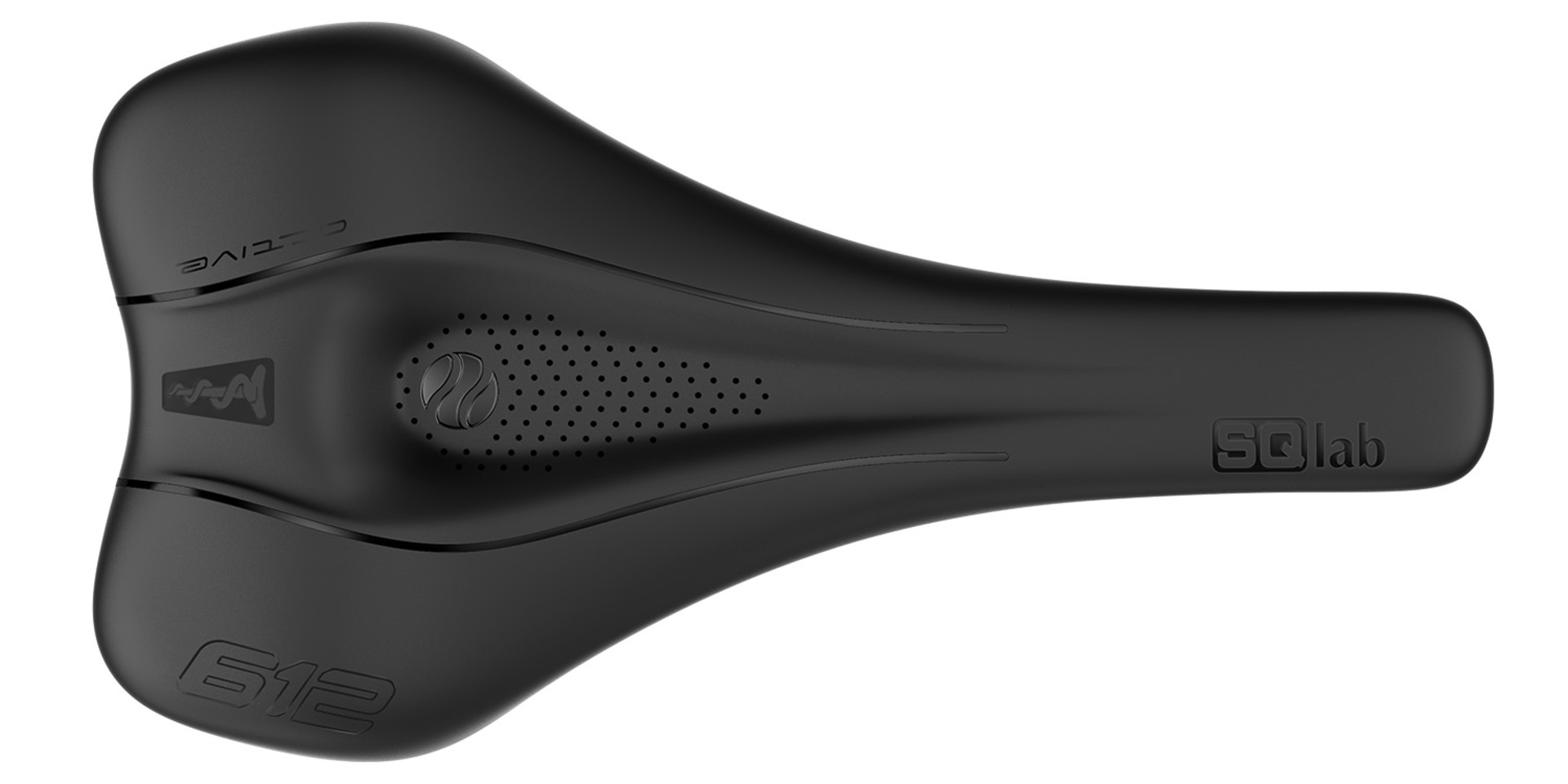 SQlab 612 Ergowave Active 2.1 S-Tube Fietszadel Zwart