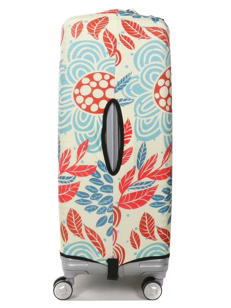 Housse de valise Periea Red and Blue Leaves L