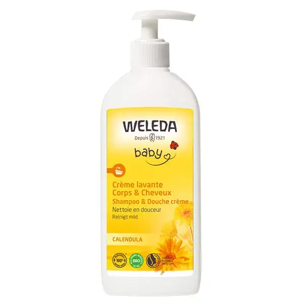 Weleda Crème Lavante Corps et Cheveux Calendula 400ml