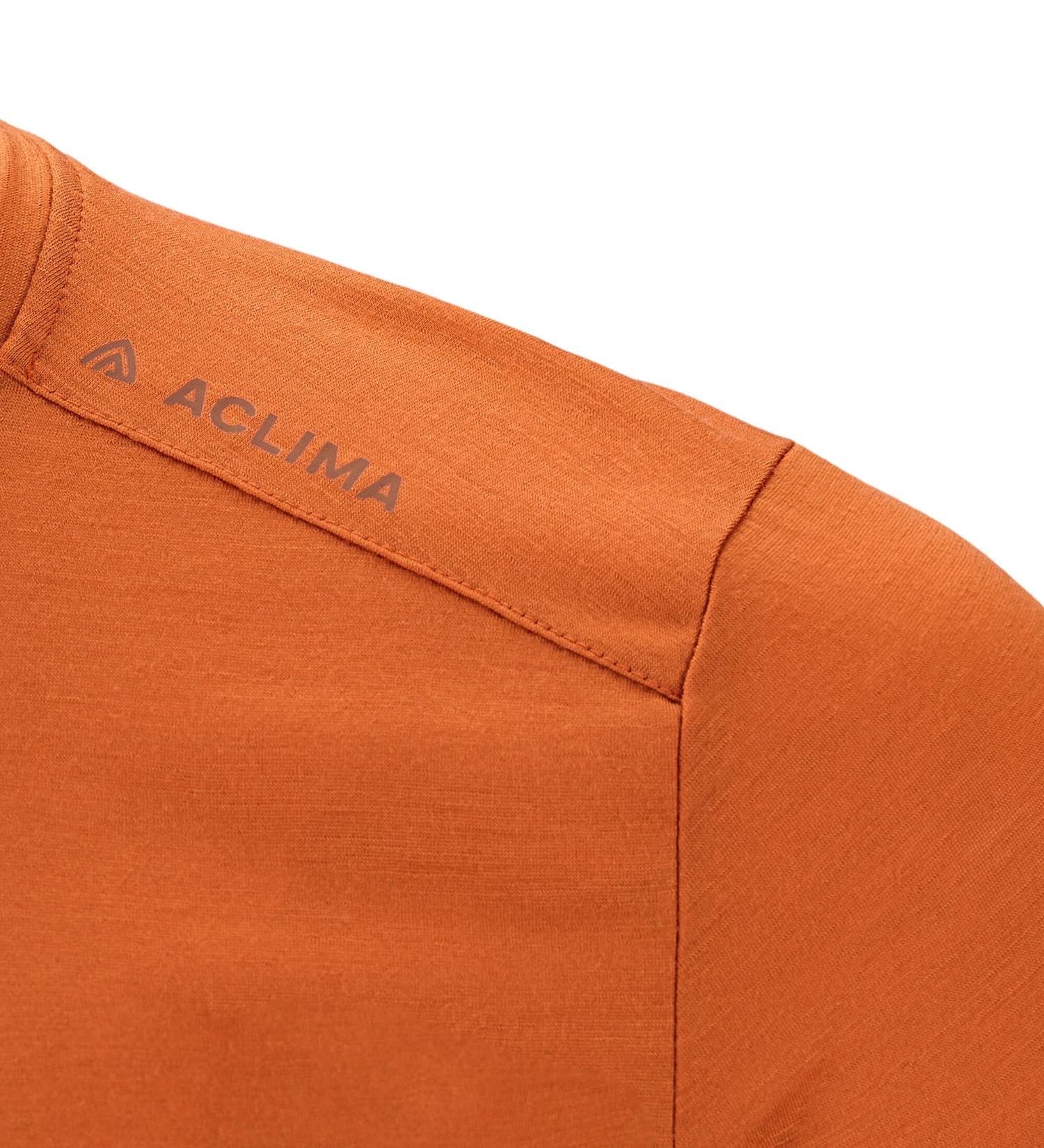 Aclima LightWool 140 Trail Tee Apricot Orange