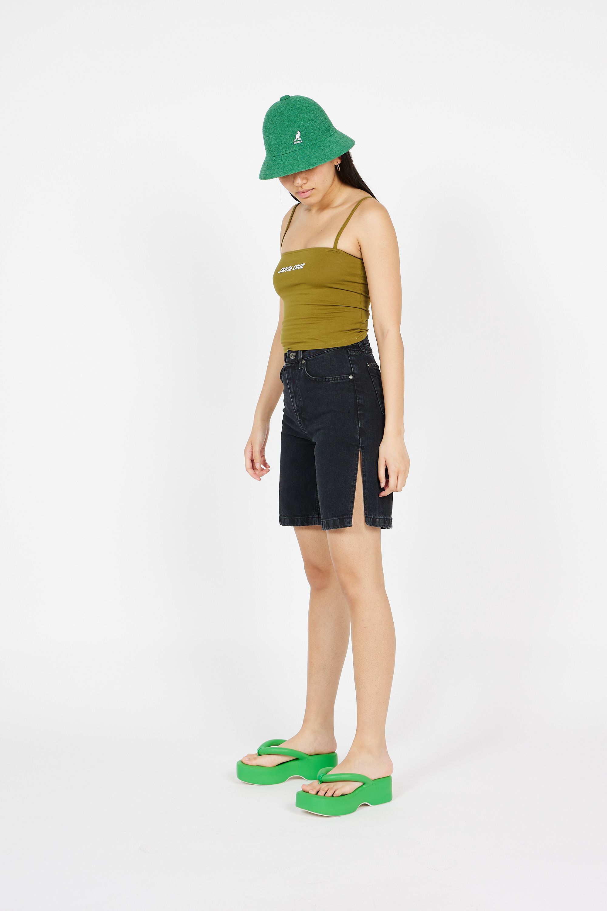 SANTA CRUZ top Barbed Oval Dot Kaki