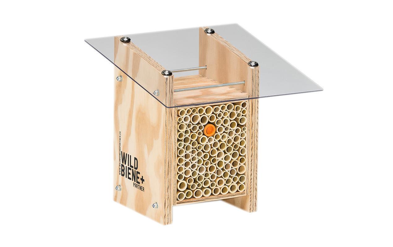 Wildbienenhotel Classic<br>Wildbienen-Häuschen mit Mauerbienen-Population