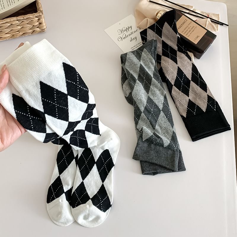 Loverly - Argyle kniekousen