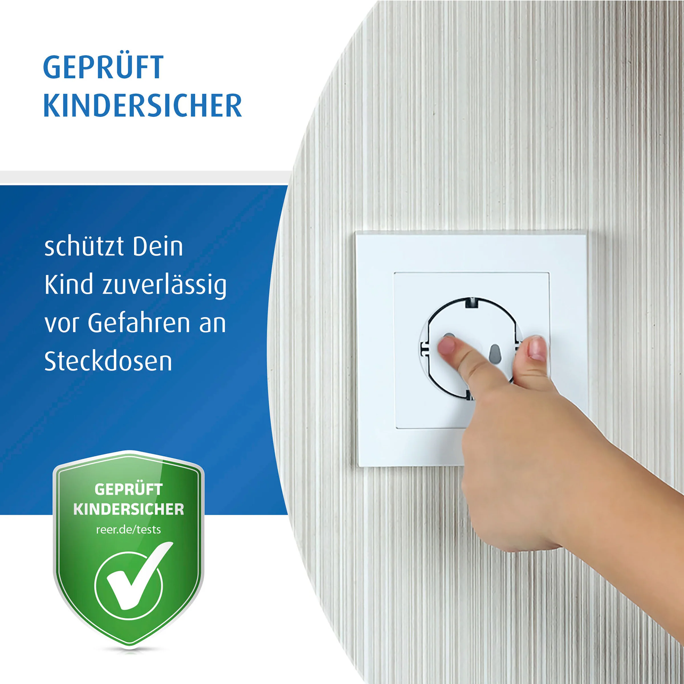 reer 20er-Pack Steckdosenschutz weiß