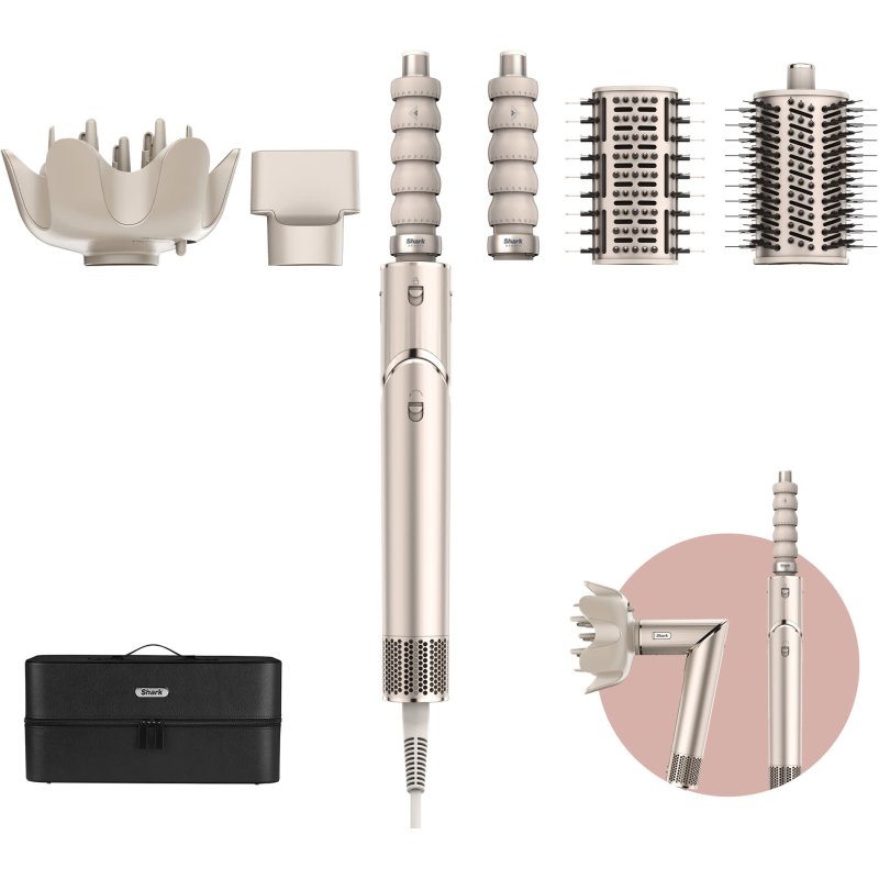 Fer à boucler Shark Styler & Seche-Cheveux 5-en-1 Shark FLEXSTYLE HD446SLEU