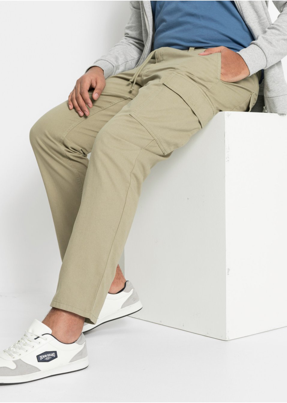 Pantalon cargo Regular Fit coupe confort, Straight
