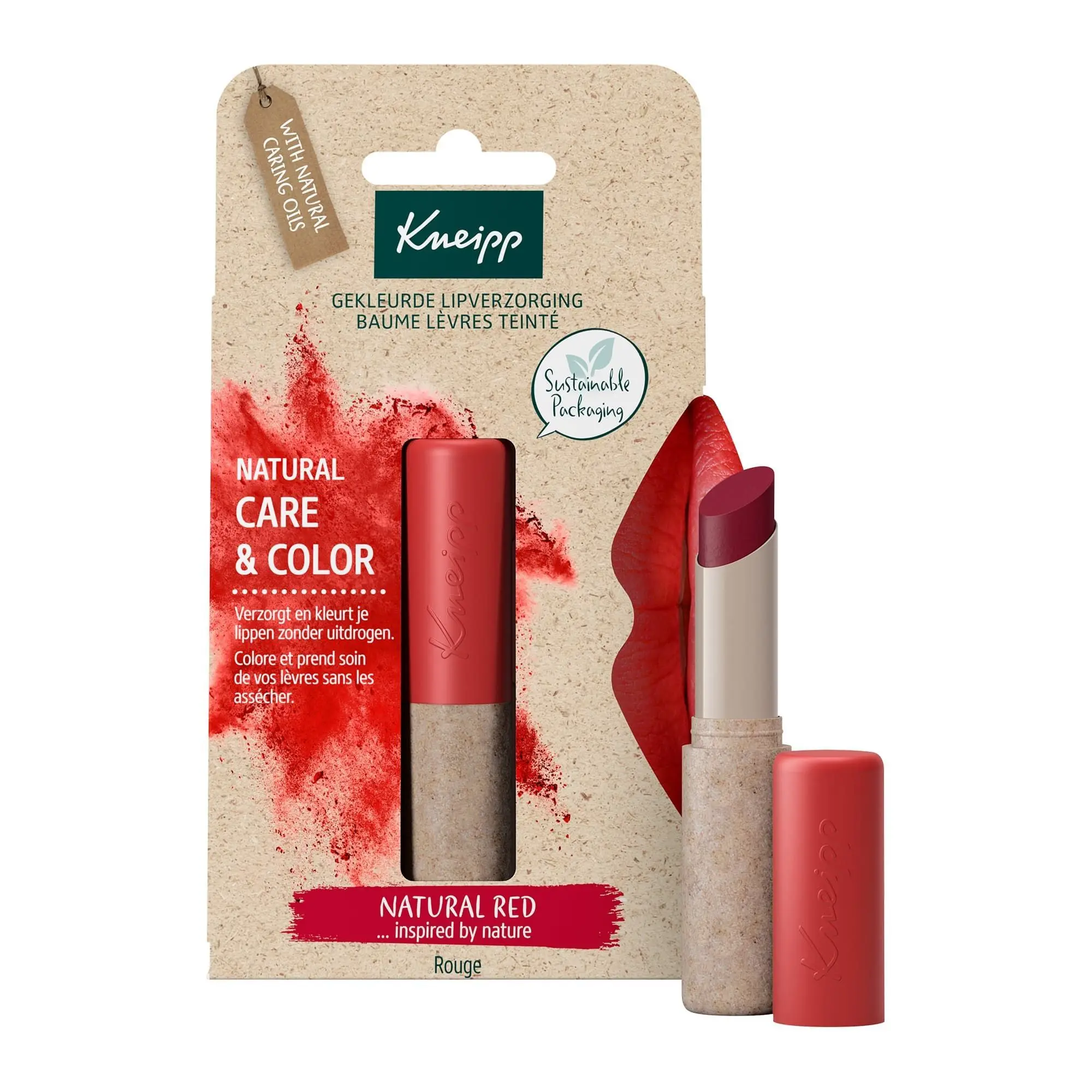 Kneipp - Soin lèvres rouge Soin lèvres coloré- Contour des yeux et lèvres