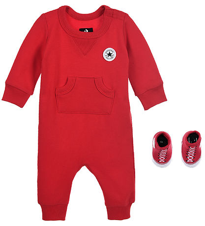 Converse Set - Strampler/Socken - Universitätsrot