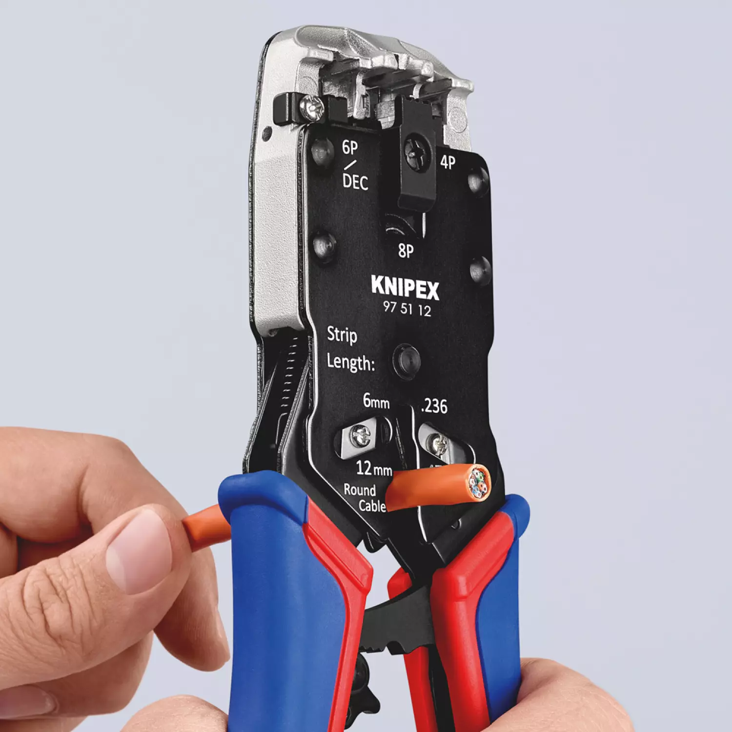 Knipex 975112 Krimptang voor Westernstekkers - 200mm