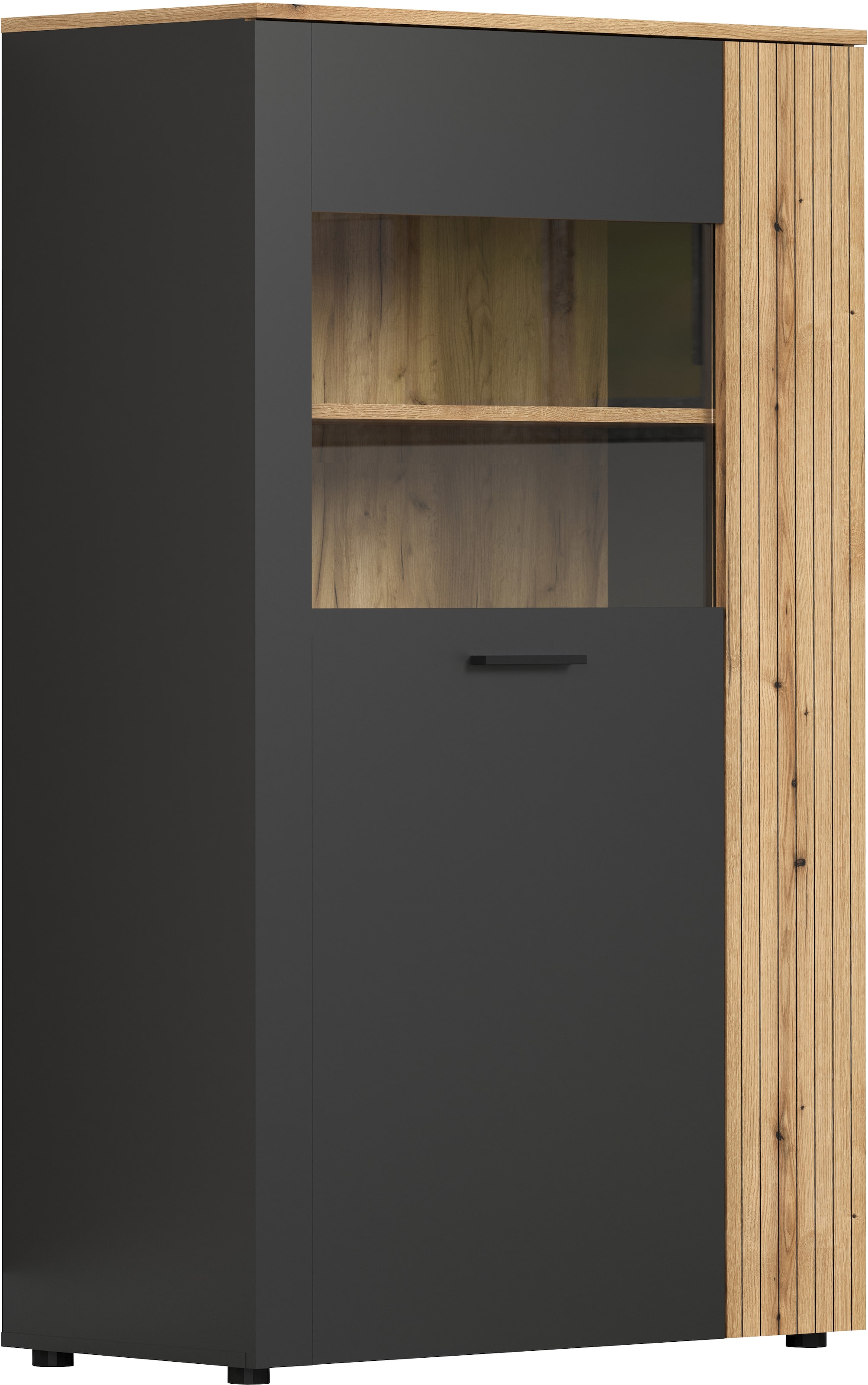 INOSIGN Highboard »Estepona« 1 Stk. tlg. Highboard mit 2 Türen - (B/T/H) 90/42/146 cm