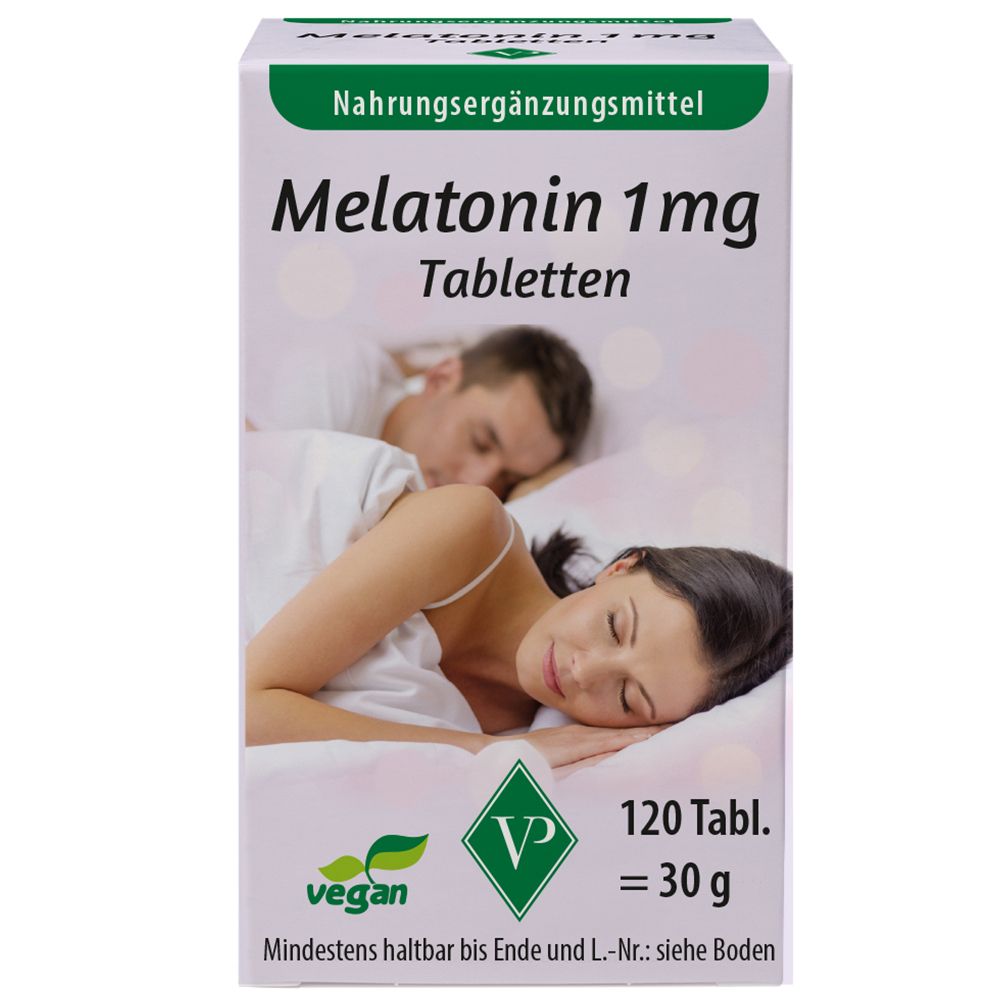 Melatonin 1 mg Tabletten vegan