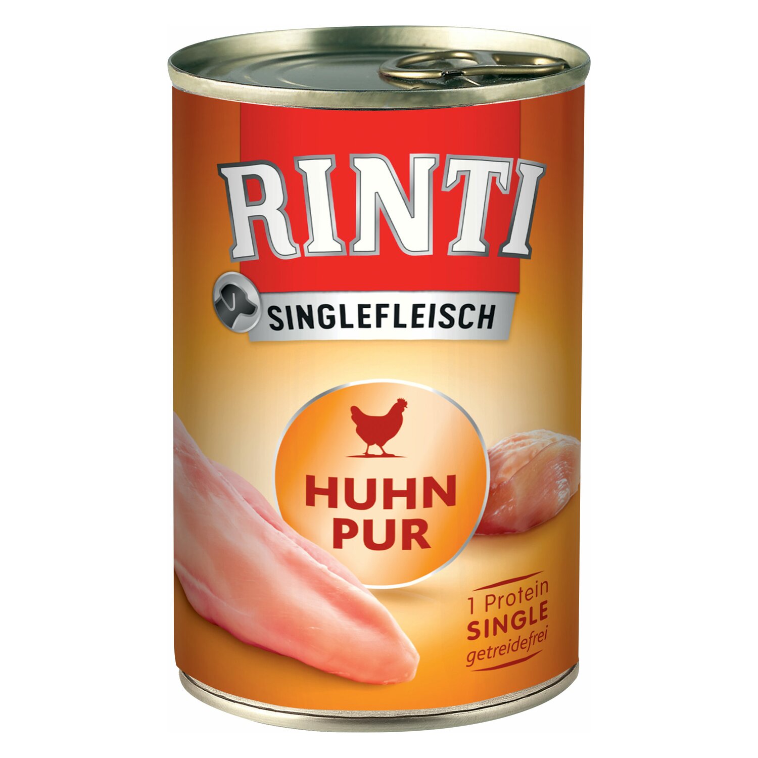 RINTI Nassfutter Singlefleisch Pur  - 400g - Huhn