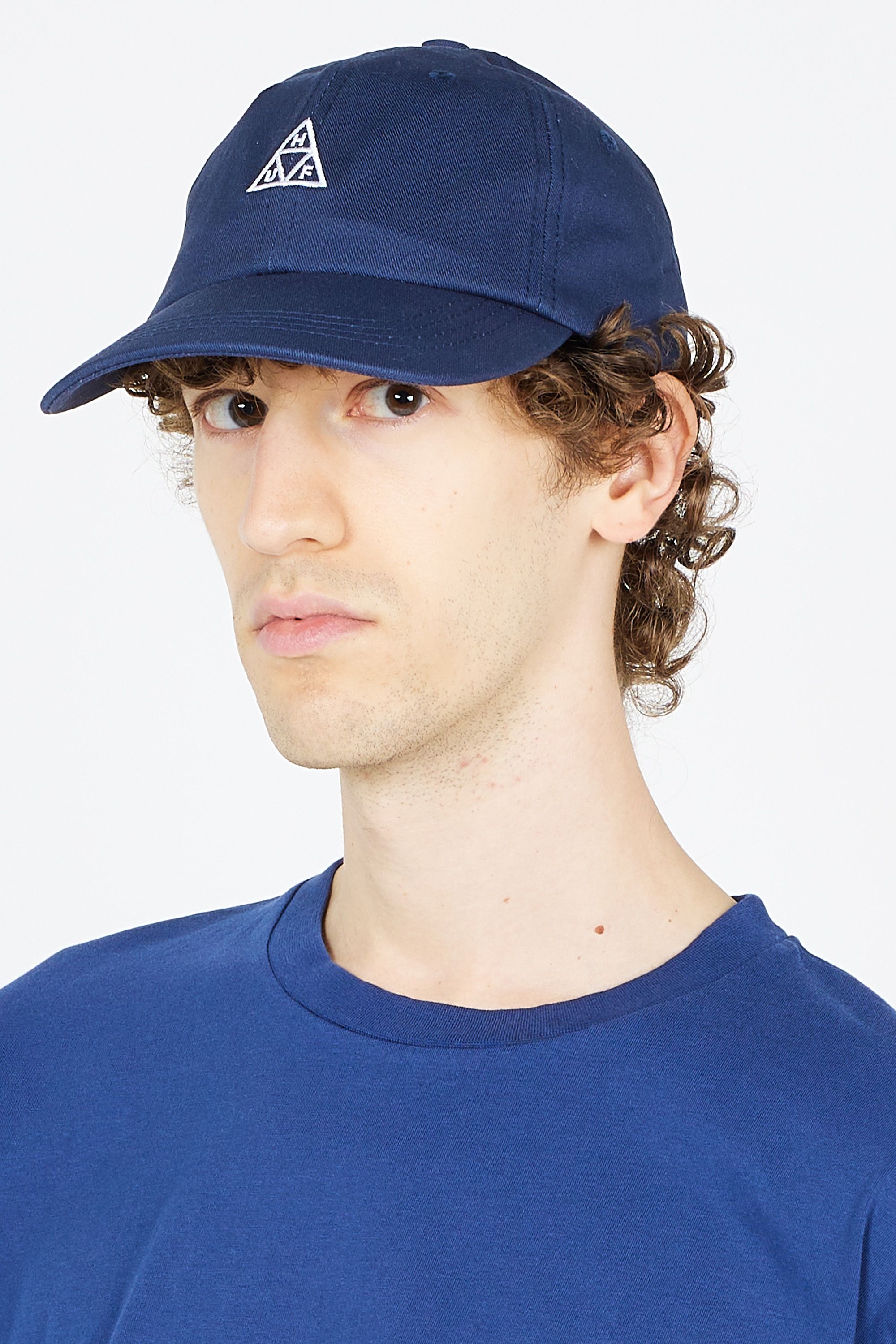 HUF Casquette ESSENTIALS TT LOGO CV 6 PANEL Bleu