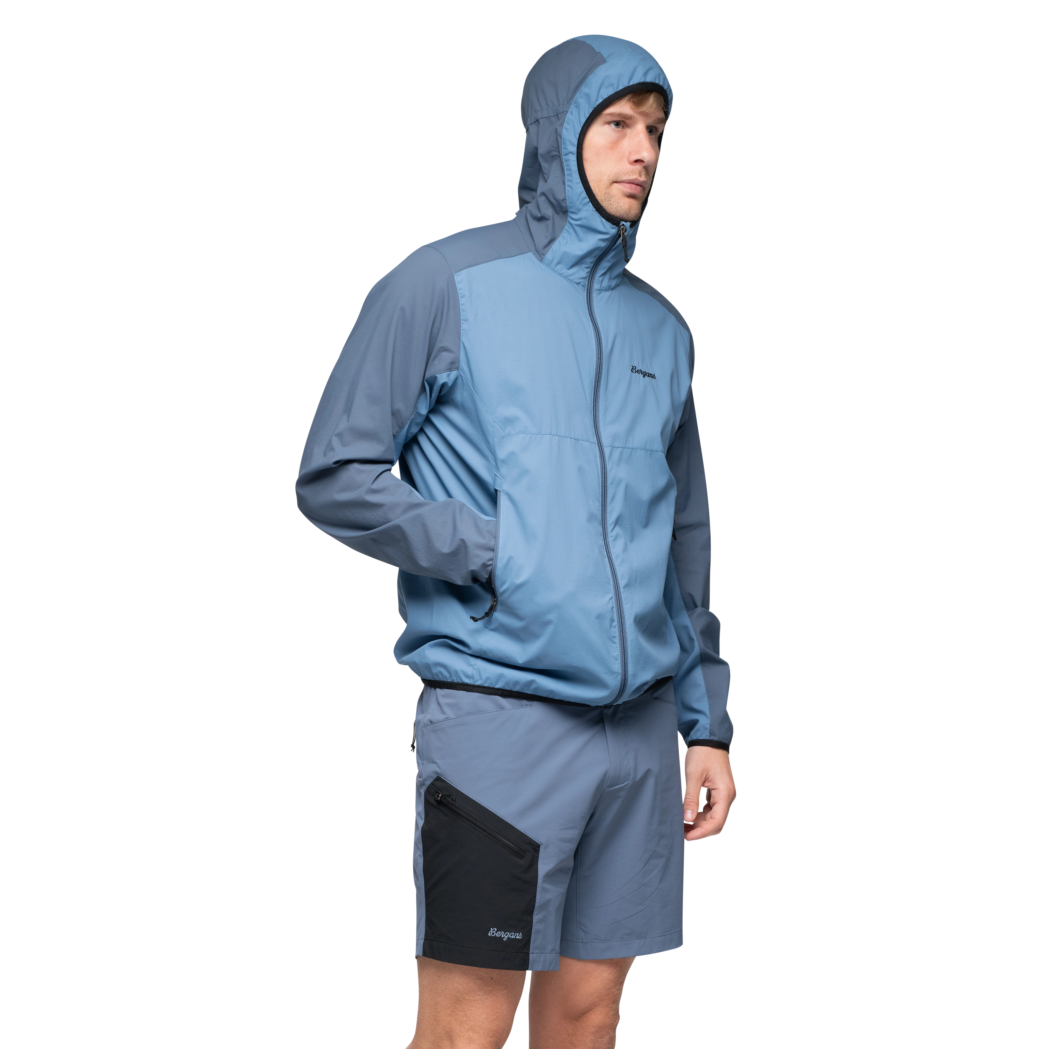 Vaagaa Windbreaker Jacket Men Blue Moon / Granite Blue