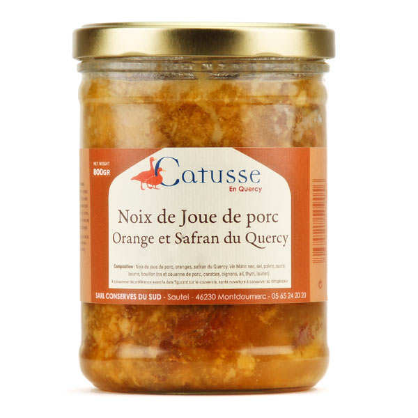Noix de joue de porc, oranges et safran du Quercy