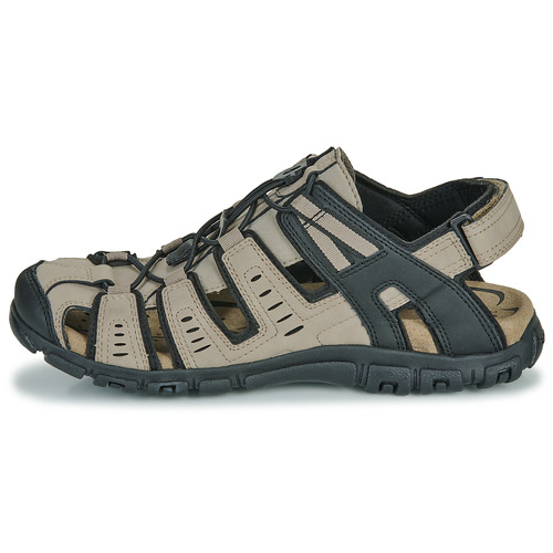 Geox - UOMO SANDAL STRADA - Beige / Noir