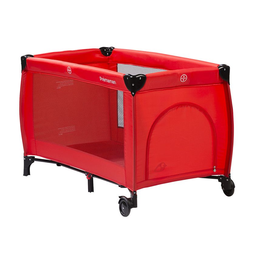 Lit de voyage Top - Rouge - Ecru