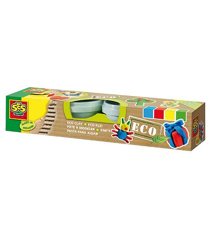SES Creative Knete - ECO - 4x90 g - 4 Farben