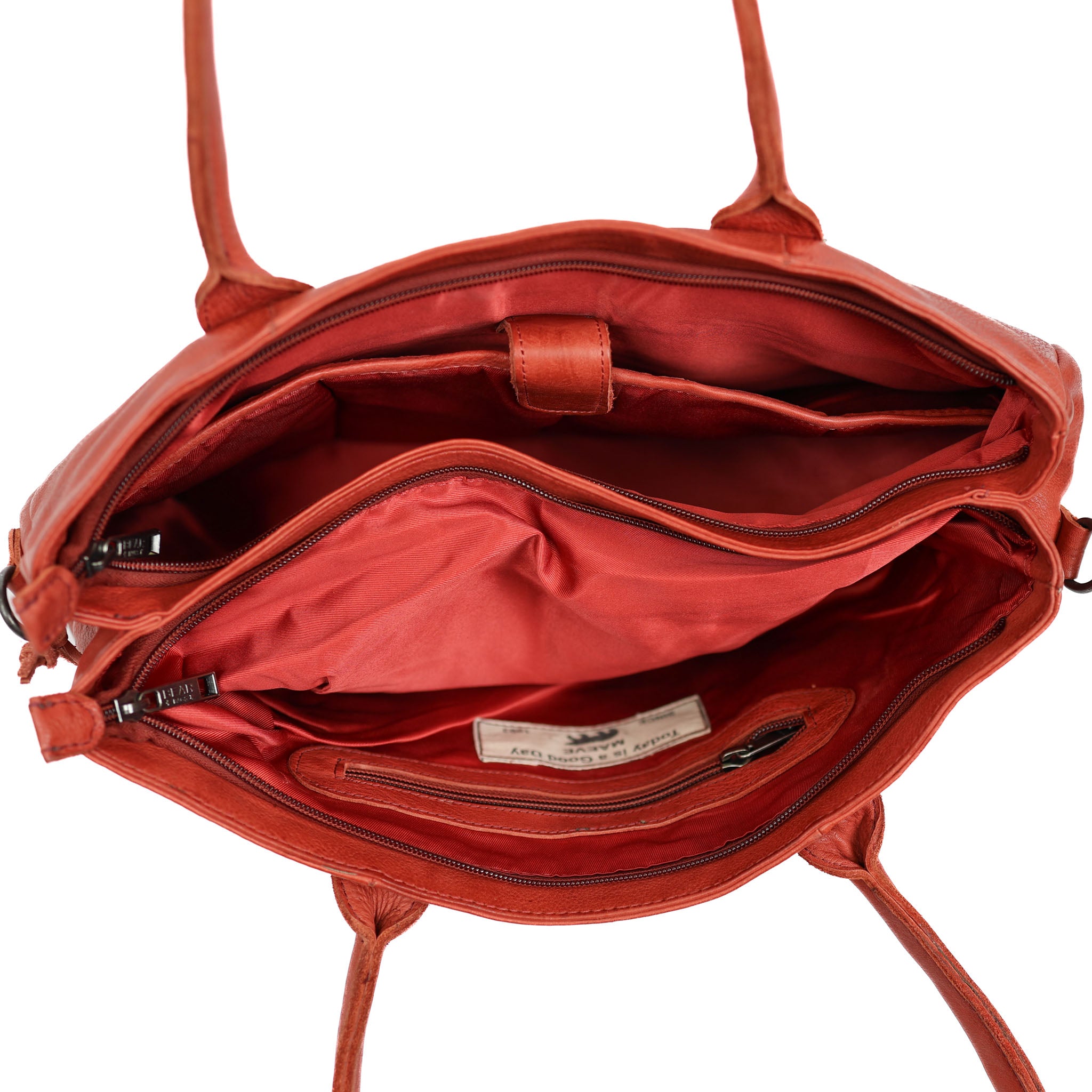 Hand-/schoudertas met laptopvak 'Maeve' rood Rood