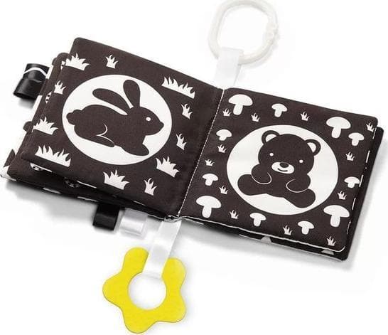 BabyOno BABY ONO-542-SENSORISK BOK SVART K&HVIT