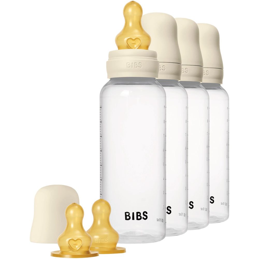 Køb Bibs Ivory Baby Flaske Round Latex 4-Pak