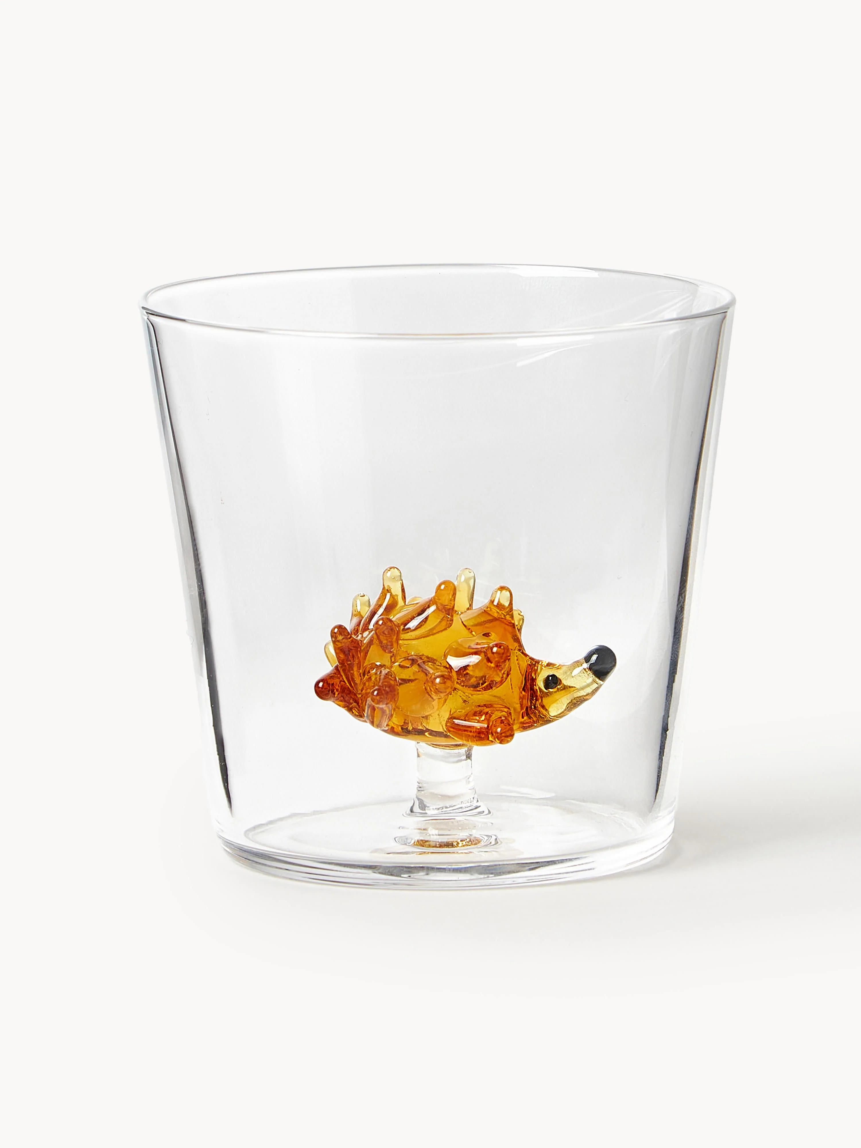 Handgemaakte waterglazen Animal Farm van borosilicaatglas, 6 stuks