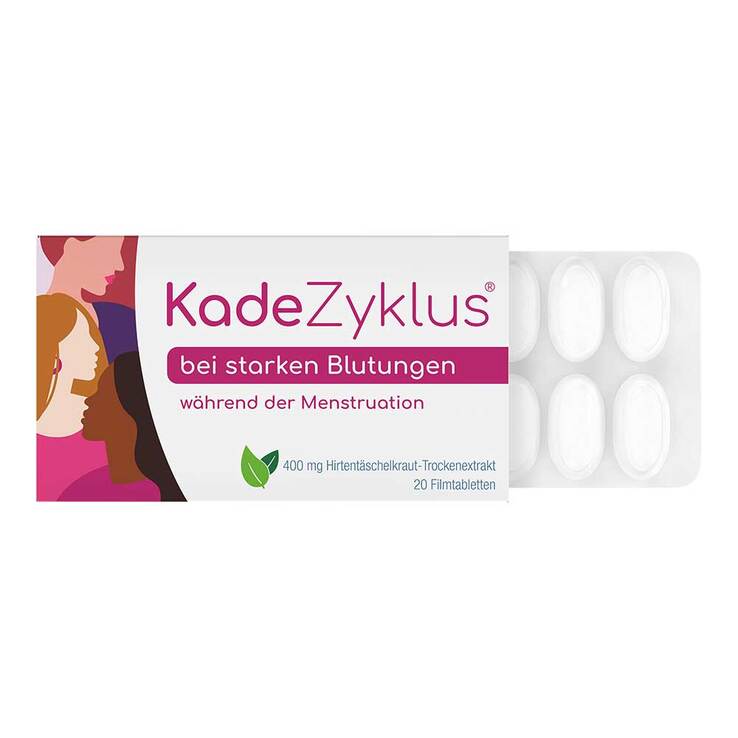 KadeZyklus bei starken Blutungen während der Menstruation, 20 St