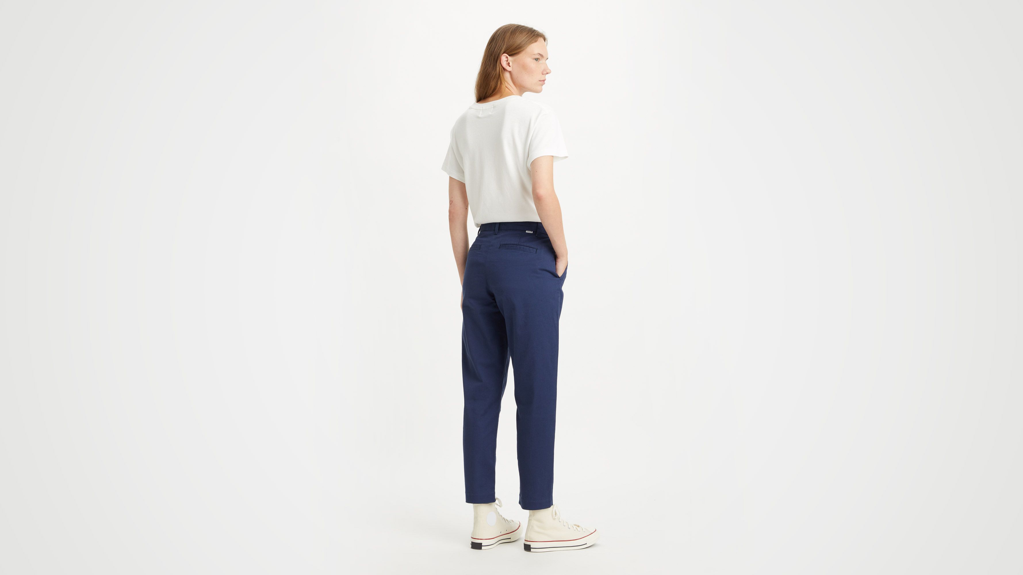 Pantalon chino essentiel - Black Iris Twill - Bleu
