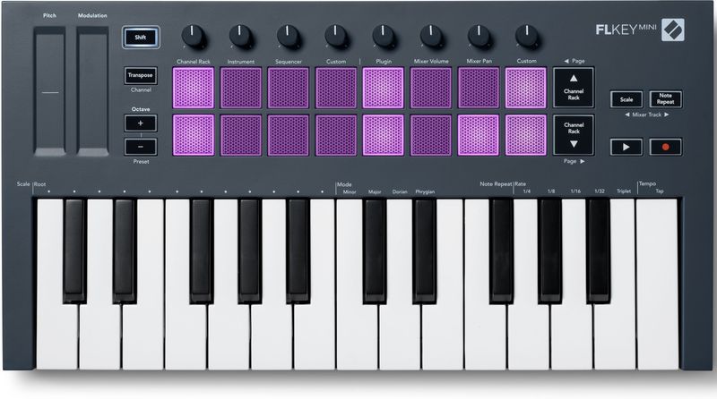 Novation - FLkey Mini - Draagbaar USB MIDI-mastertoetsenbord - 25 Toetsen