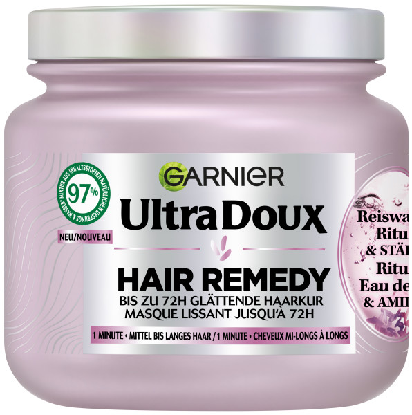 ULTRA DOUX 1-Minute Haarkur Reiswasser<br>340 ml, Ritual & Stärke
