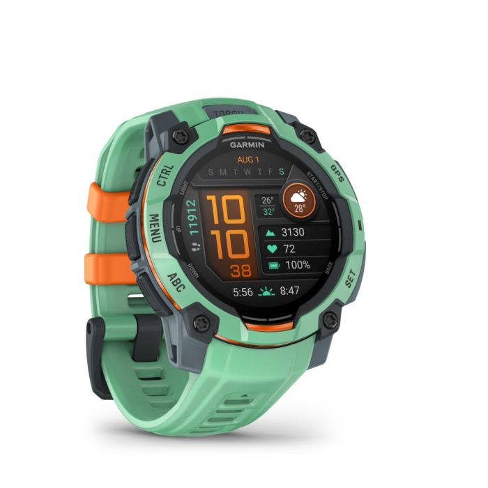Garmin Unisex Ure Instinct 3 - 45 mm AMOLED Grøn
