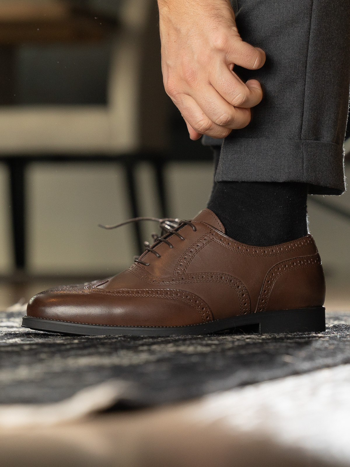 Gregers - Oxford Brogue Brown - Trapes Sko