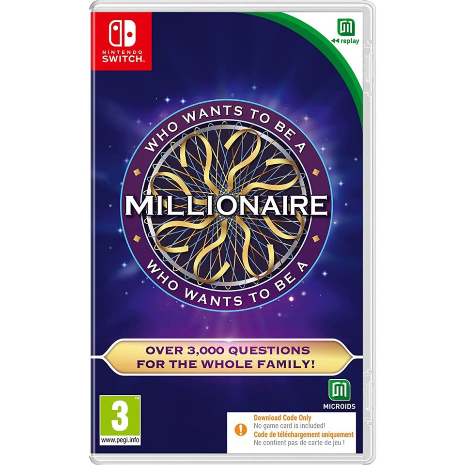 Who Wants To Be a Millionaire? (Code in a box)- Nintendo Switch