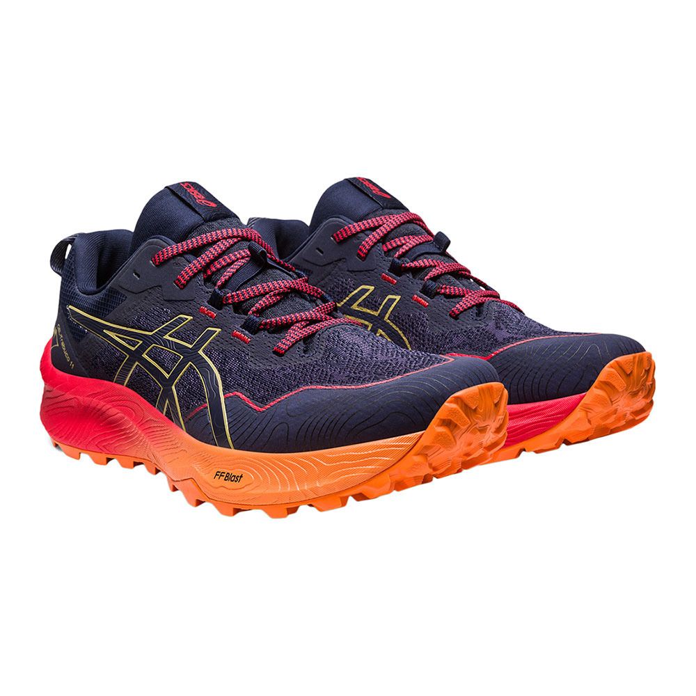 Asics GEL-TRABUCO 11 - Chaussures trail Homme indigo blue/olive oil