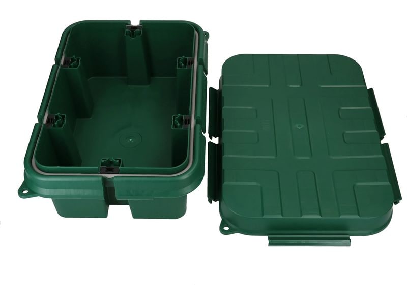 Max Hauri Kabelbox Safety-Box L, Grün Wetter-, schlagfeste und UV-beständige Kabelbox