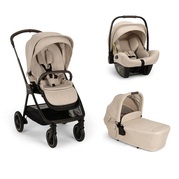 Poussette TRIO Triv Next + Siège-auto Pipa Next + Nacelle Lytl Biscotti - NUNA