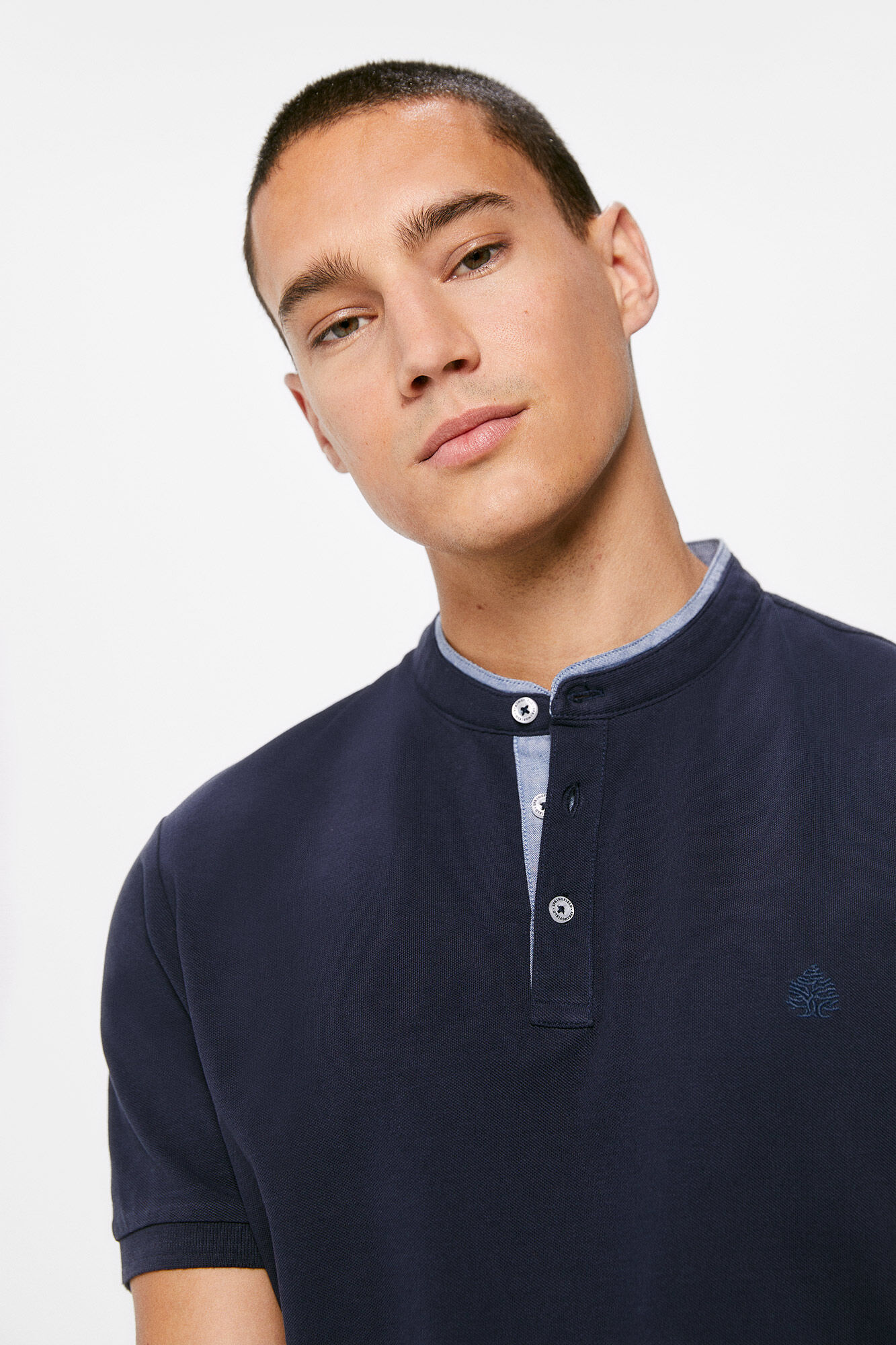 Polo Mao Slim - Azul Escuro