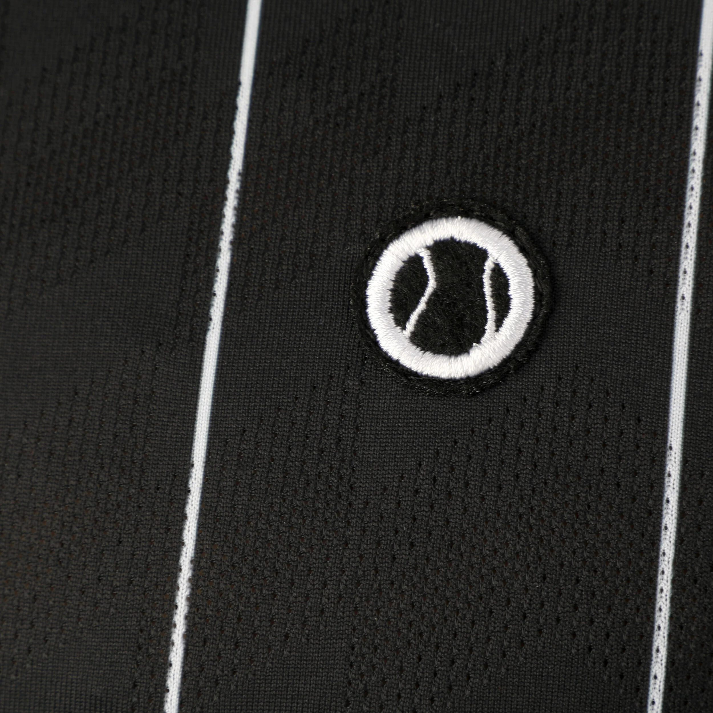 Tennis-Point Stripes Polo Edition Spéciale Hommes - Noir , Blanc
