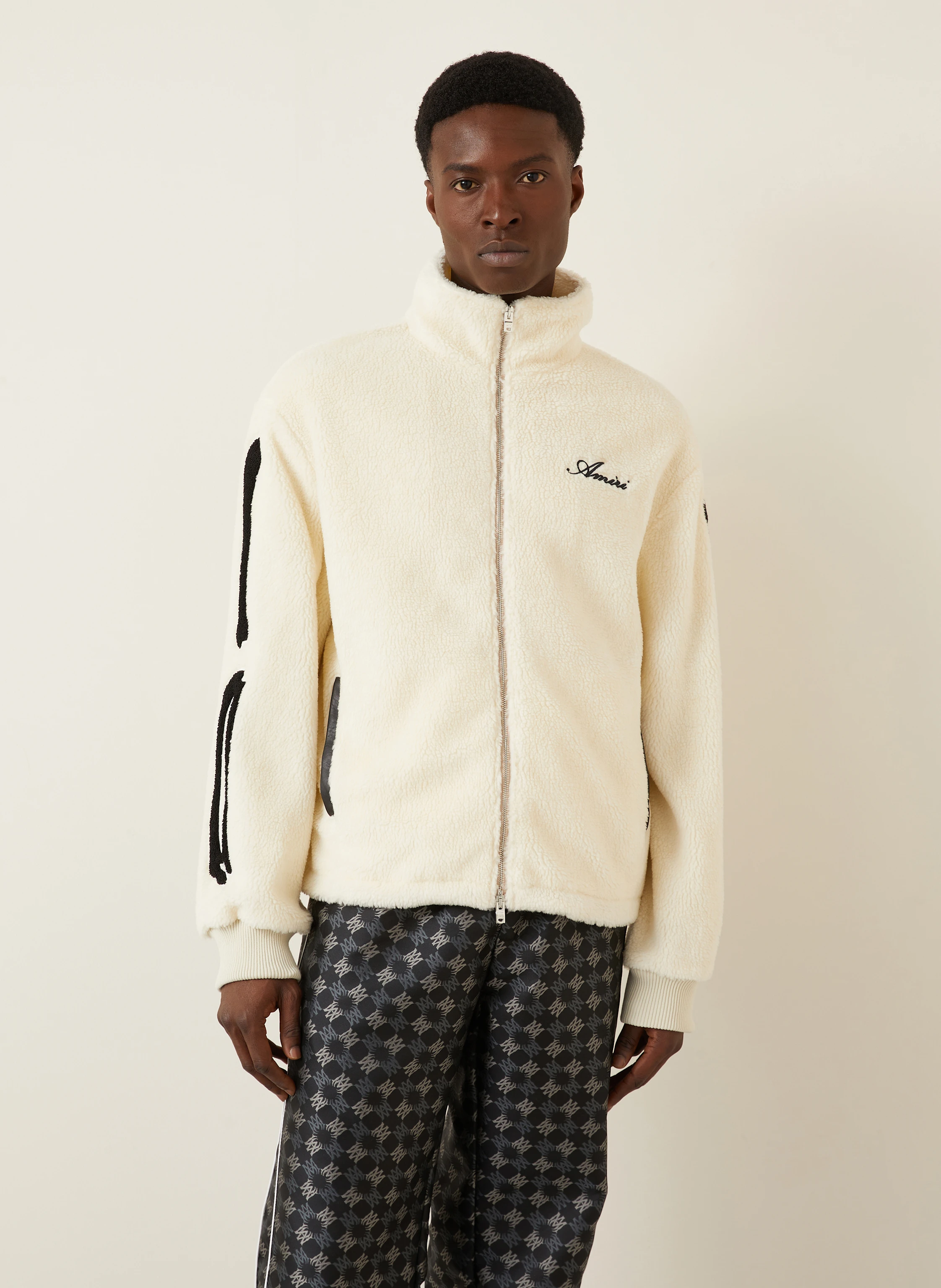 AMIRI Teddyfell-Jacke BONES