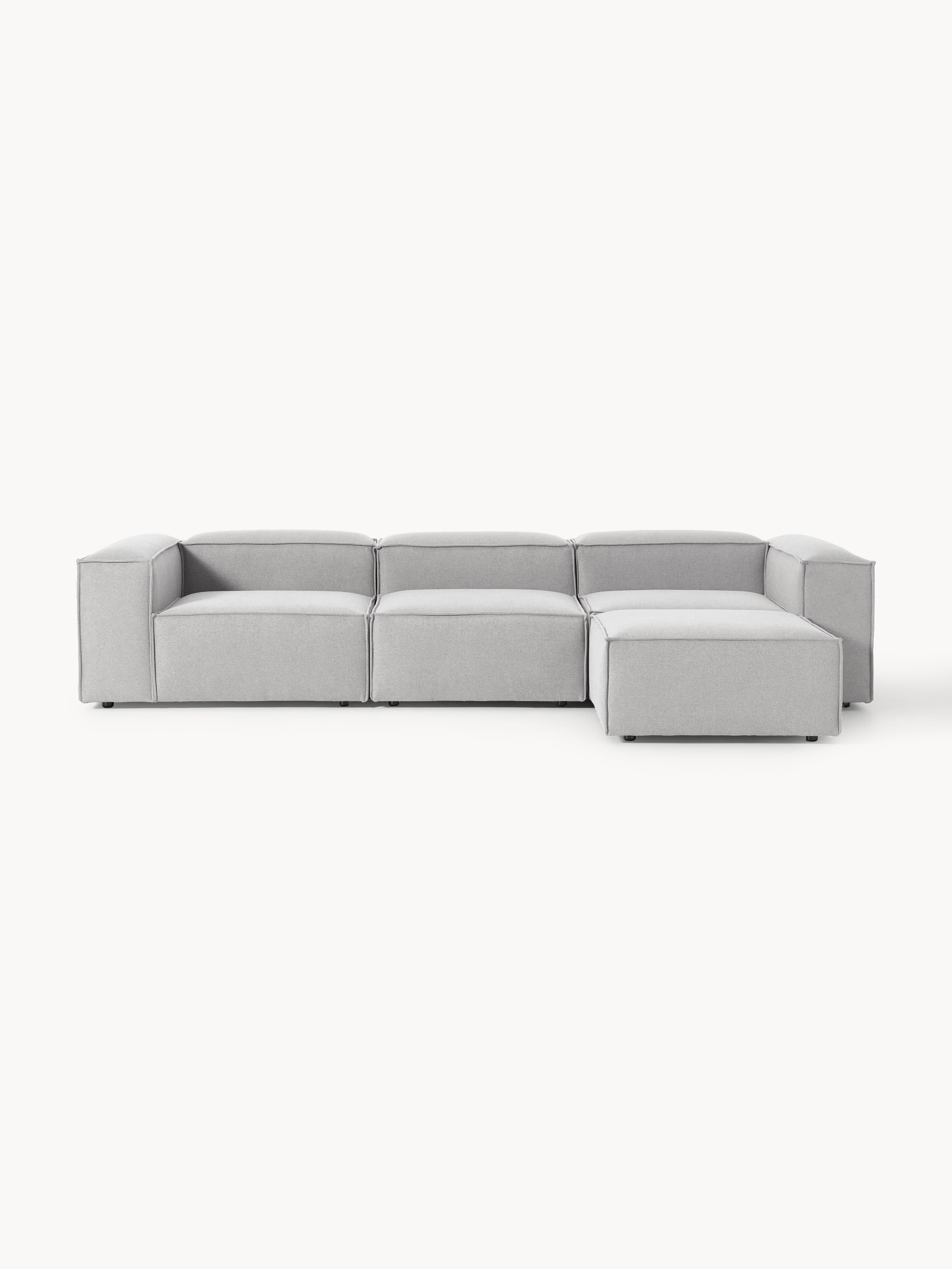 Modulaire bank Lennon (4-zits) met poef (links/rechts)