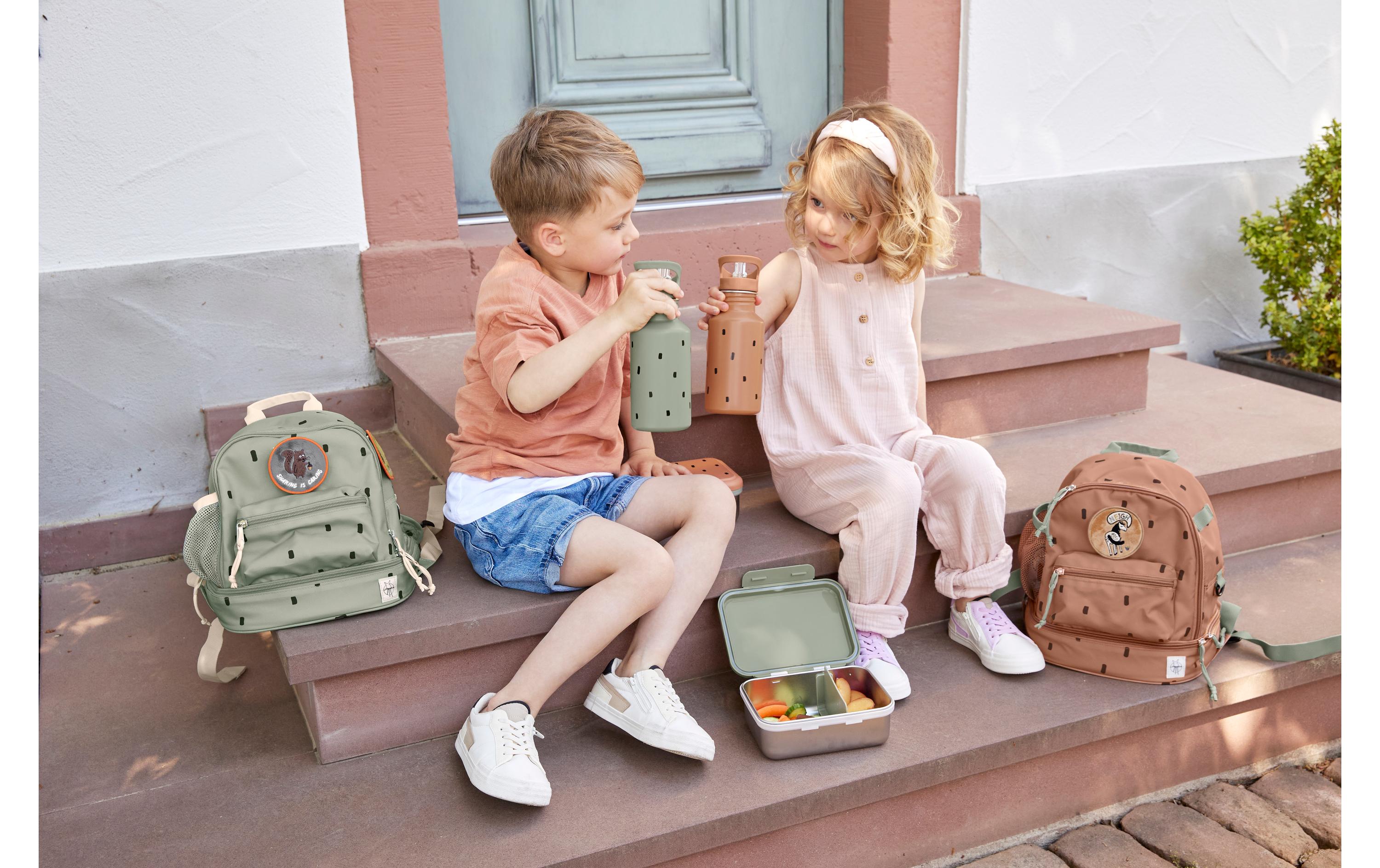 Rucksack Mini Backpack Happy Prints Light OliveWasserabweisender Kinderrucksack mit gepolsterten Schultergurten