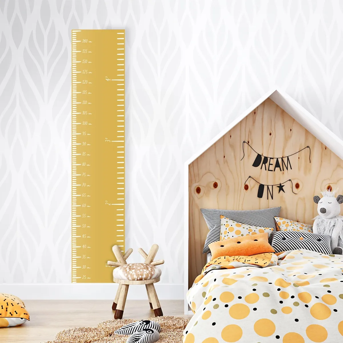 Origami Maison Échelle de croissance Moderne luxe Ocre