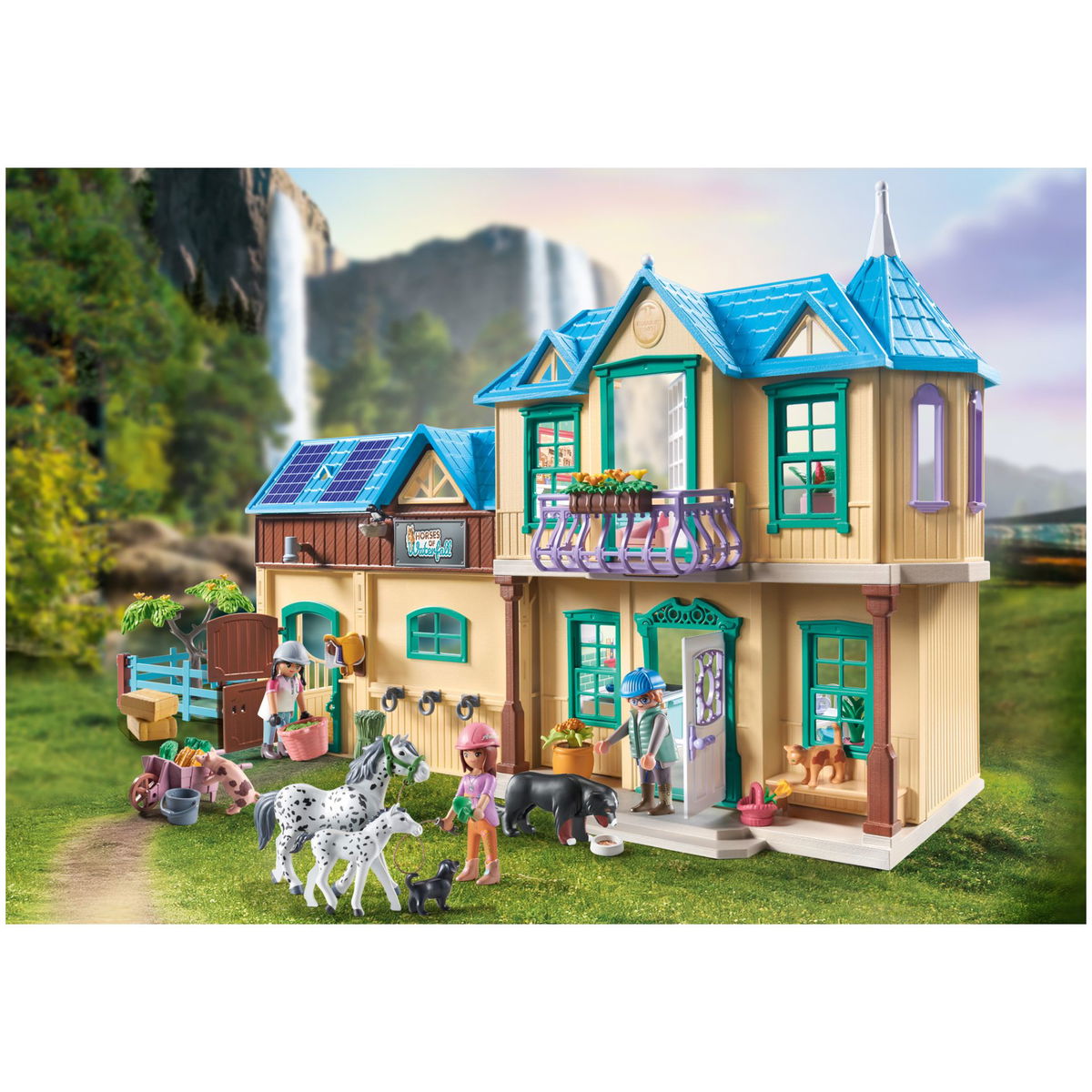 PLAYMOBILPLAYMOBIL   Horses of Waterfall 71351 Waterfall Ranch