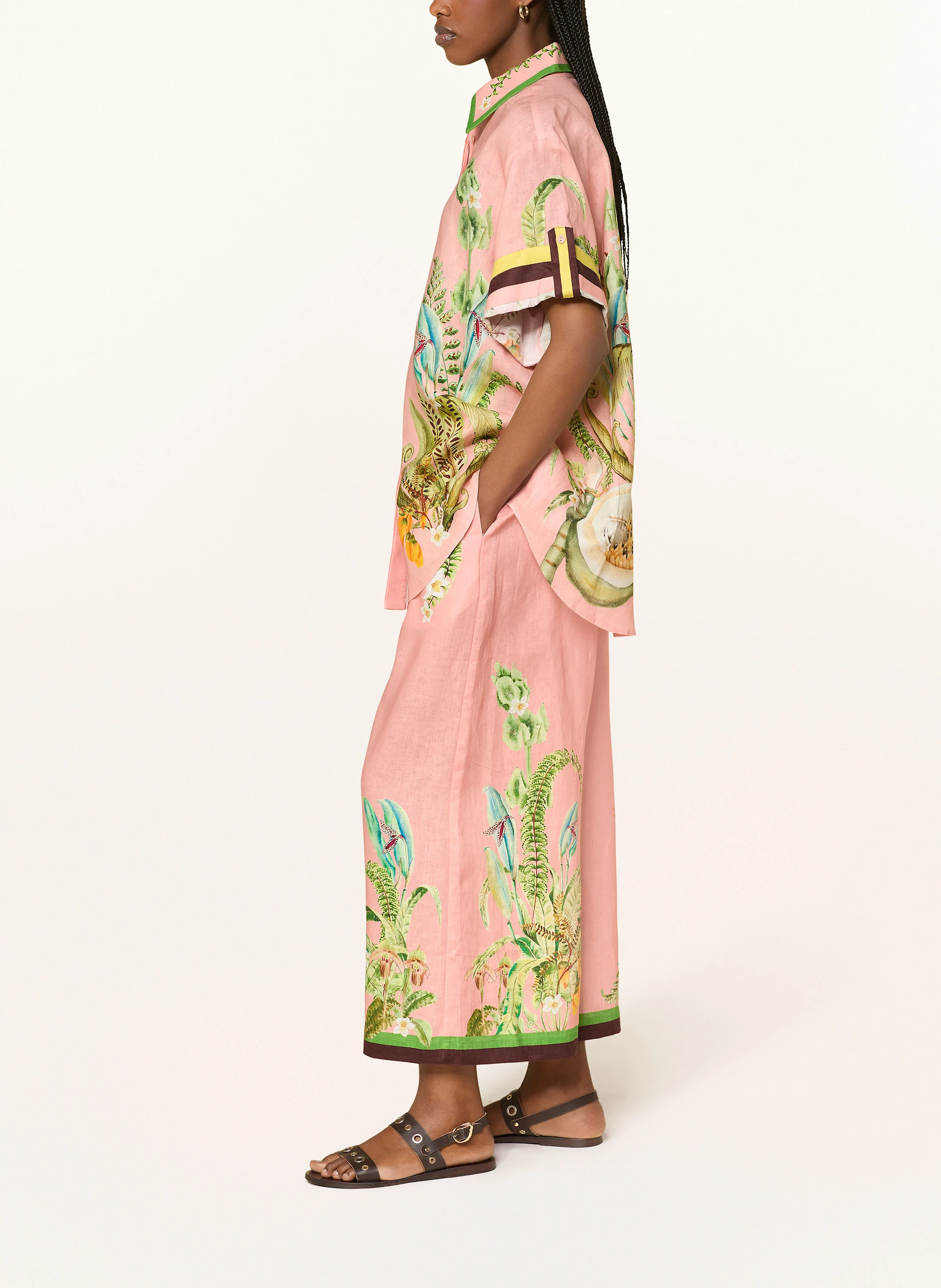 ALÉMAIS Marlenehose aus Leinen