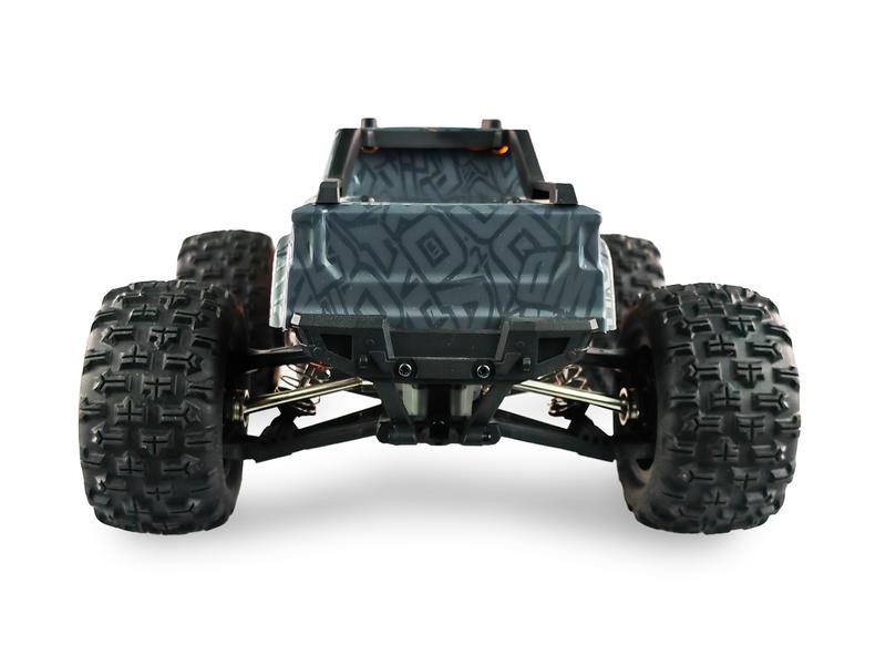 Amewi Monster Truck MEW4 Brushless 4WD RTR, 1:16 Off-Road Modell mit solidem Antriebsstrang aus Metall