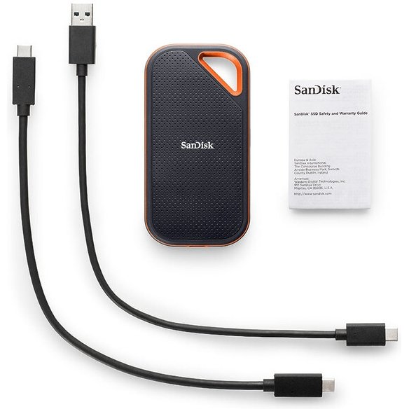 SanDisk Extreme PRO Portable 2 To USB Type-C 3.2 Gen 2 (3.1 Gen 2) Noir